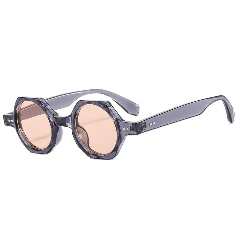 SHAUNA New Polygon Square Sunglasses Women Fashion Candy Color Round Lenses Eyewear Shades UV400 Men Sun Glasses