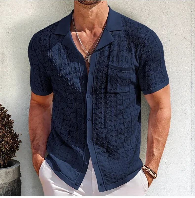 Luxury Knitted Polo Shirt