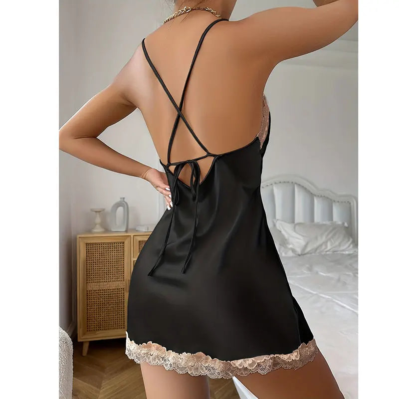 Patchwork Satin Nightdress