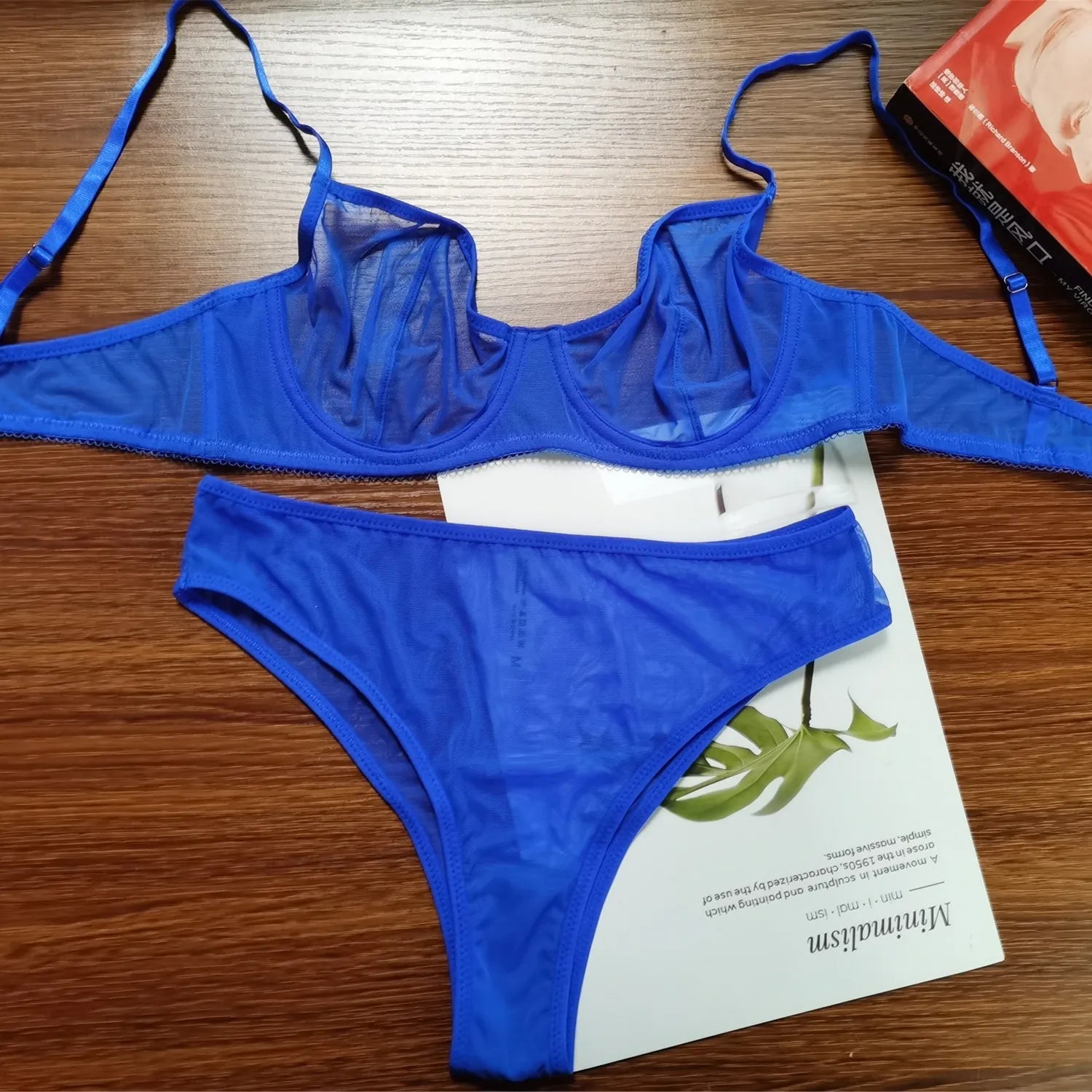 Transparent Seamless Bra Set