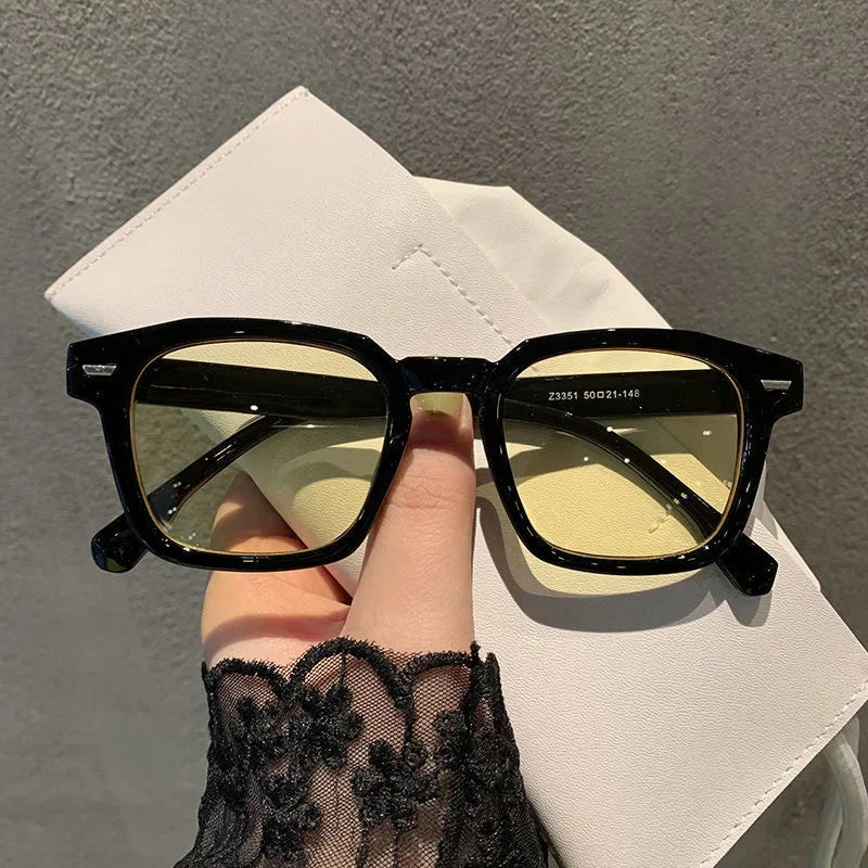 New Unisex Rectangle Vintage Sunglasses Design Retro Sun Glasses Female Lady Eyeglass Cat Eye Casual Goggles UV400 Очки