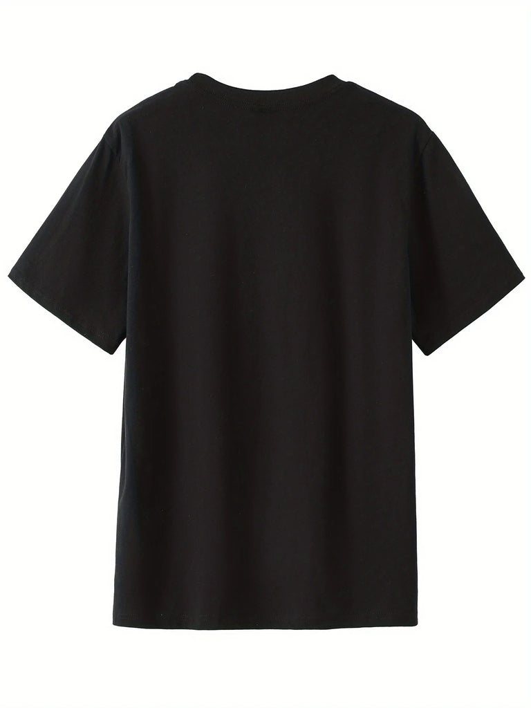 Men’s 100% Cotton Cross‑Print T‑Shirt – Loose Plus‑Size Summer Sports Tee | Comfortable Round‑Neck Casual Top