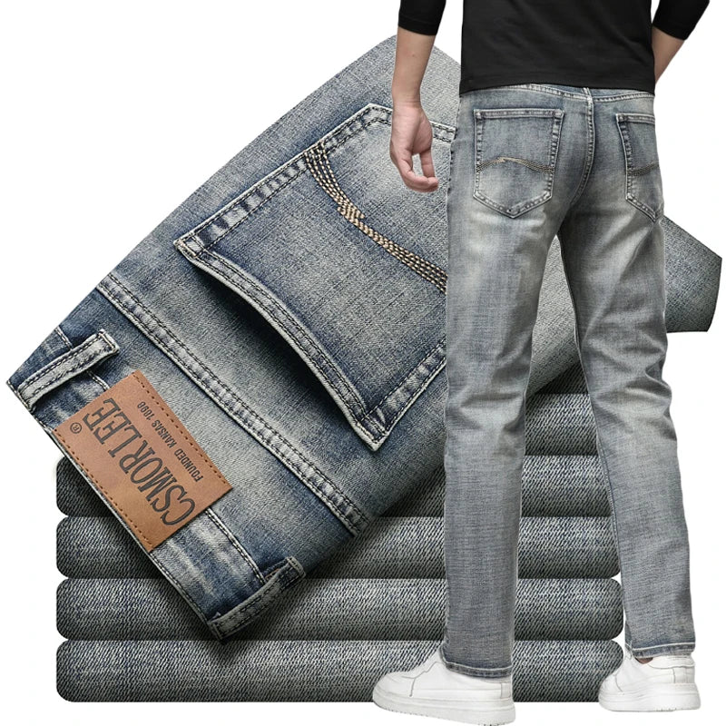 Stretch Regular‑Fit Jeans