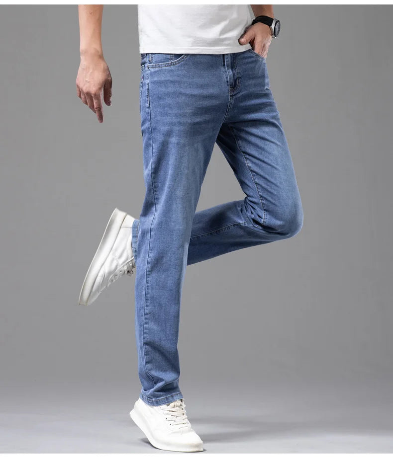 Summer Thin Straight Jeans