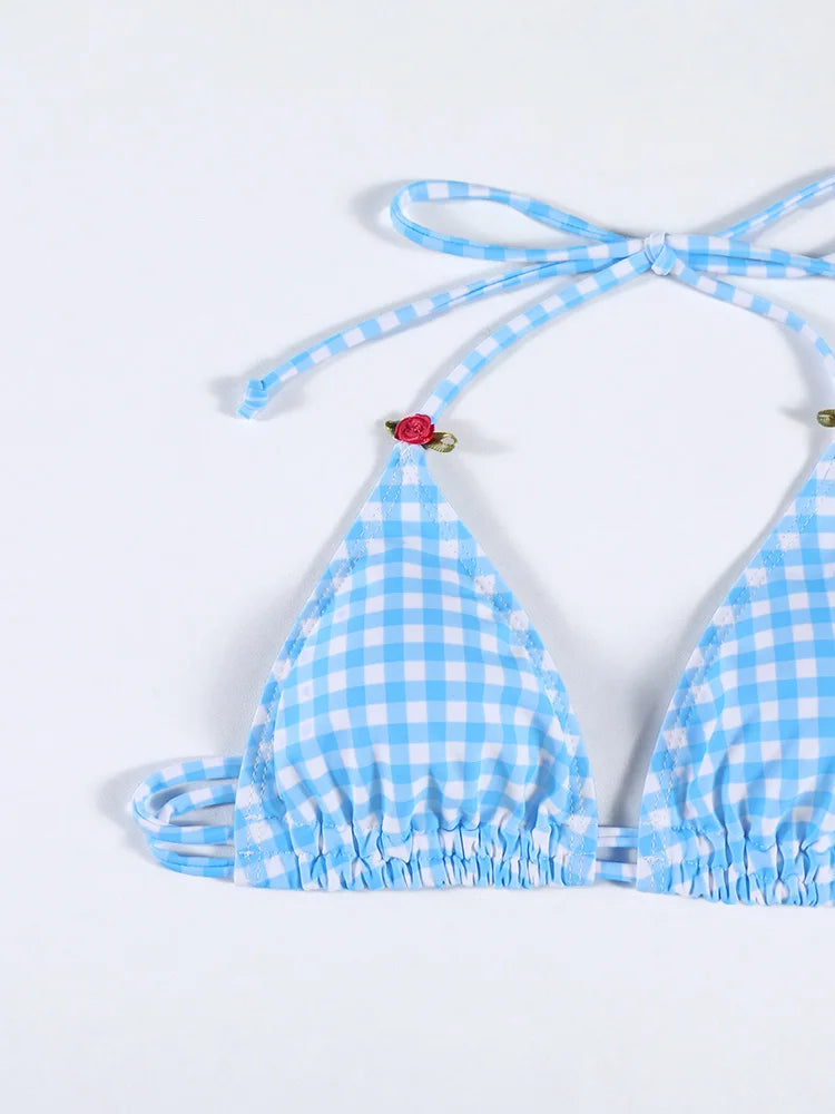 Floral Print Micro Bikini Set