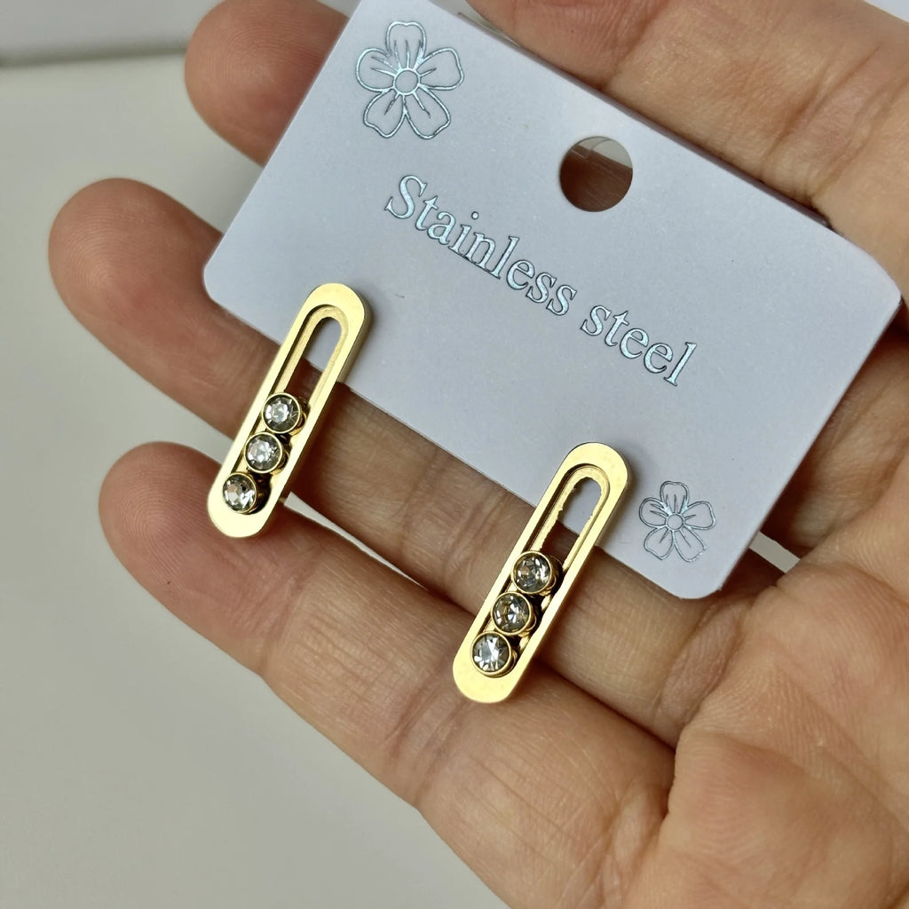 3‑Piece Luxury Stainless Steel Jewelry Set for Women