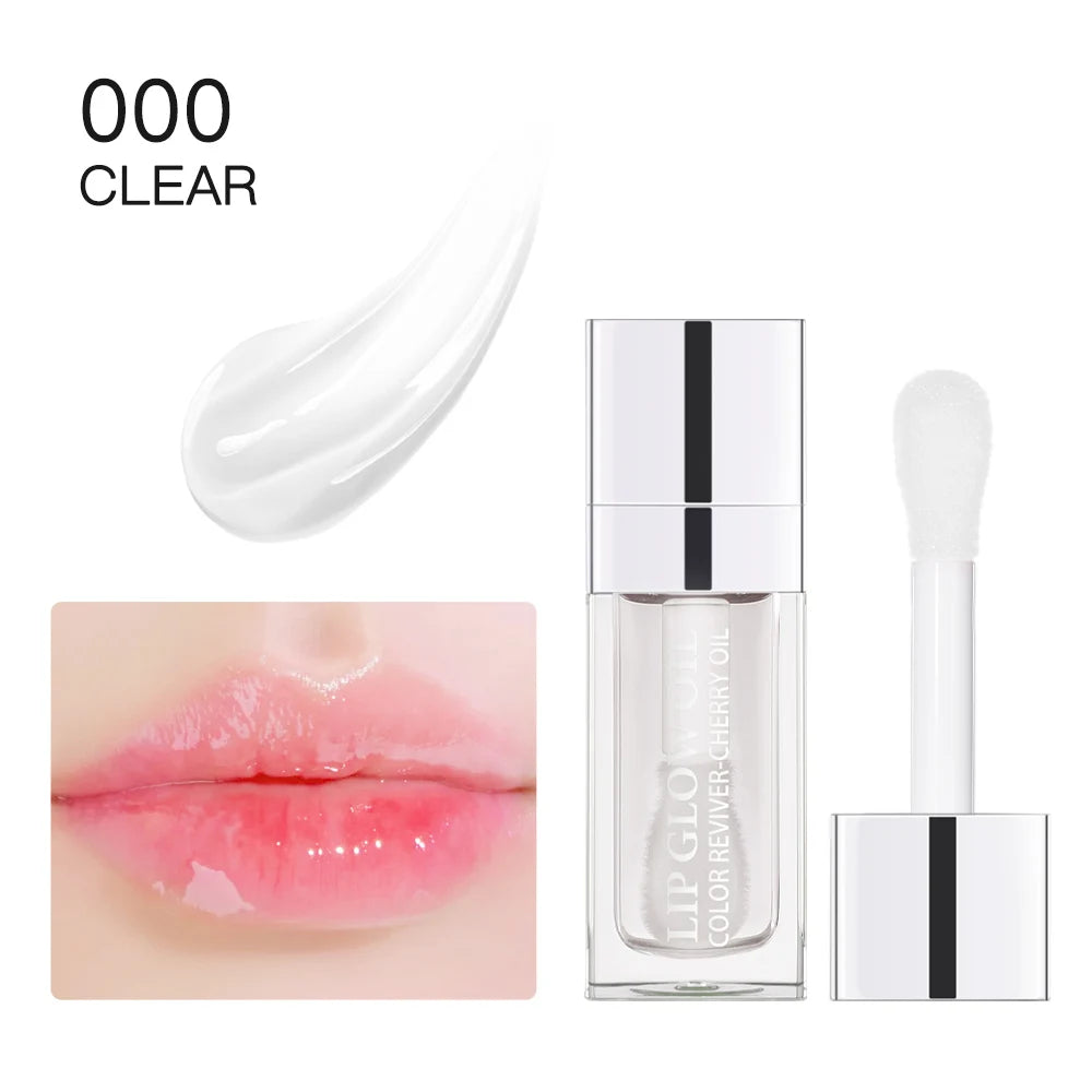 Crystal Jelly Lip Oil – Moisturizing, Plumping & Tinted Glow for Fuller, Softer Lips