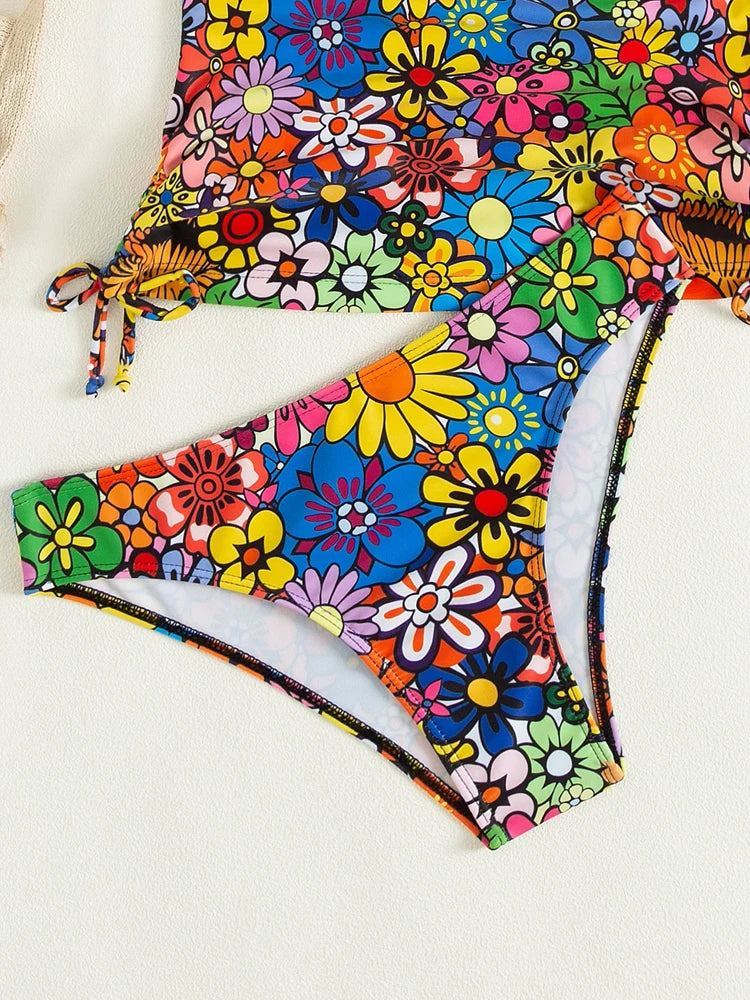 Sexy High‑Cut Backless Women’s Swimsuit