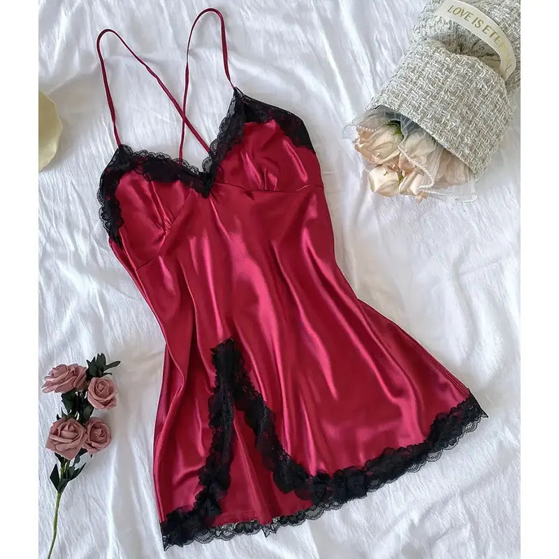 Patchwork Satin Nightdress
