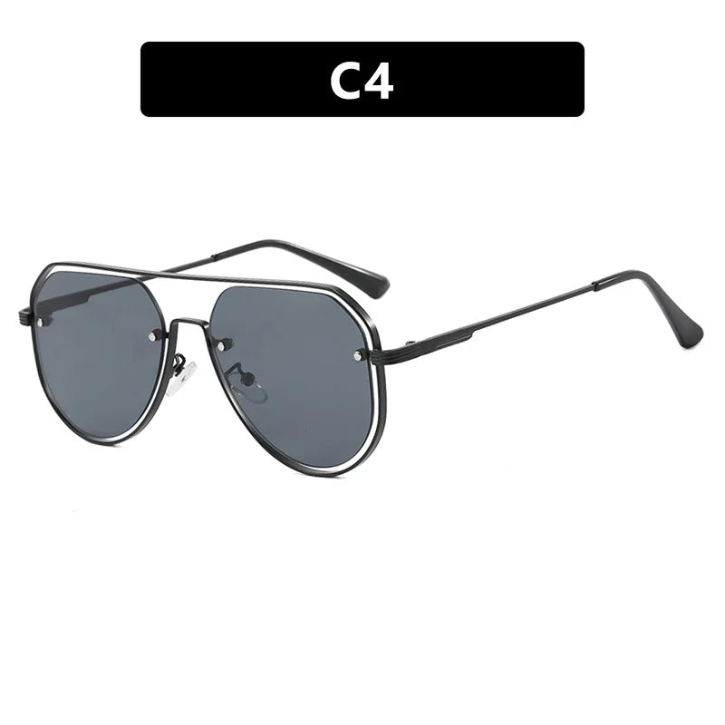 Fashion Women Sunglasses Pilot Classic Driving Sun Glasses Metal Frame Mirror Leisure Fishing Business Eyeglass UV400