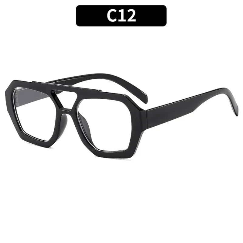 2025 Retro Double Bridge Fashion Sunglasses Women's Luxury Light Rhombus Women Sun Glasses Ins Trending Sun Shades UV400