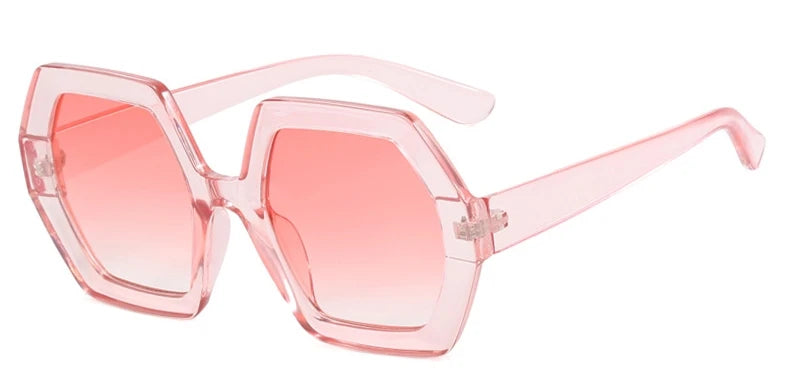 Square Irregular Sunglasses Women Oversized Polygon Luxury Yellow Shades Sun Glasses Female Elegant Polygon Eyewear UV400