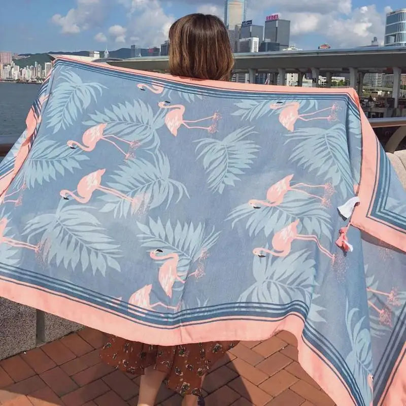 Hot New 90x180cm Twill cotton Pareo 2018 Summer Cover-Ups Rectangle Wrap Scarf Swimsuit Bikini Cover Up Autumn Beach Sarong Mats