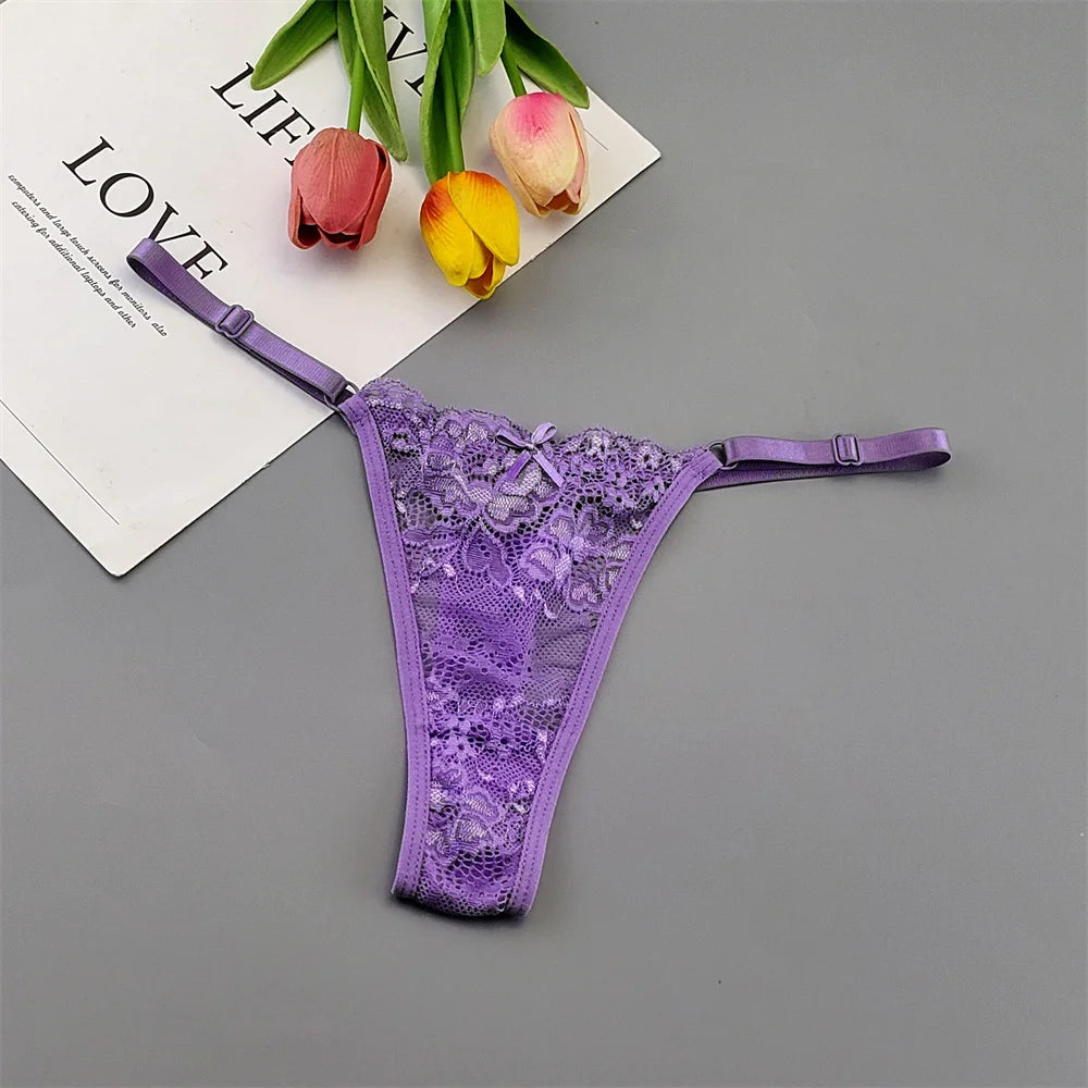 5‑Pack Lace Adjustable Thongs