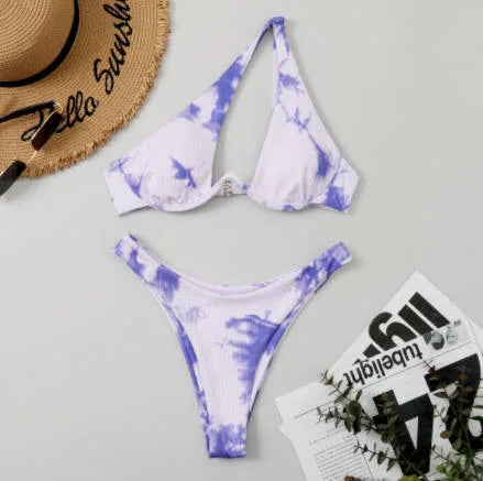 One‑Shoulder Push‑Up Micro Bikini