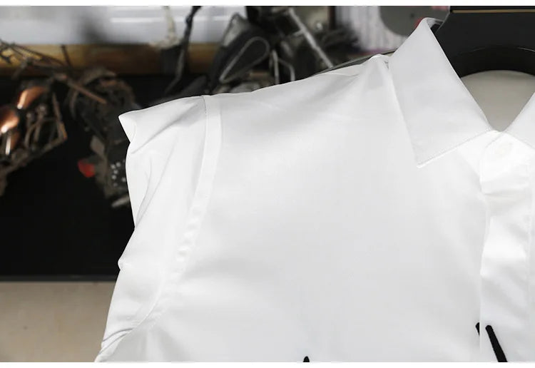 Slim‑Fit Silk Dress Shirt