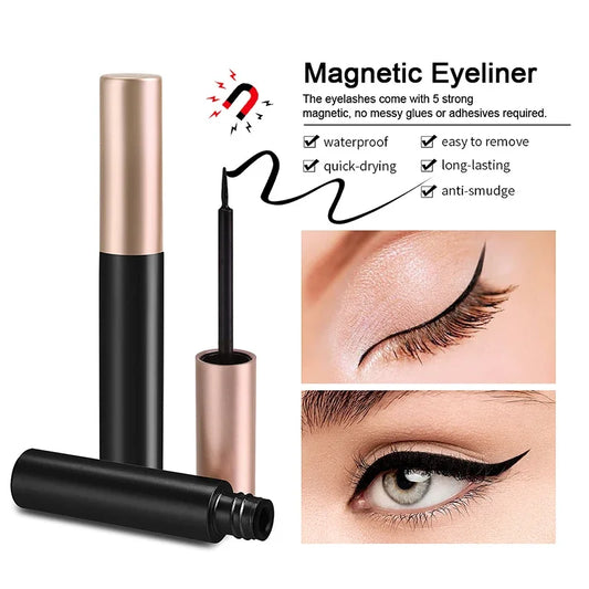 Black Magnetic Eyeliner Glue – Magic Self‑Adhesive Liquid Eyeliner for Easy False Lash Application