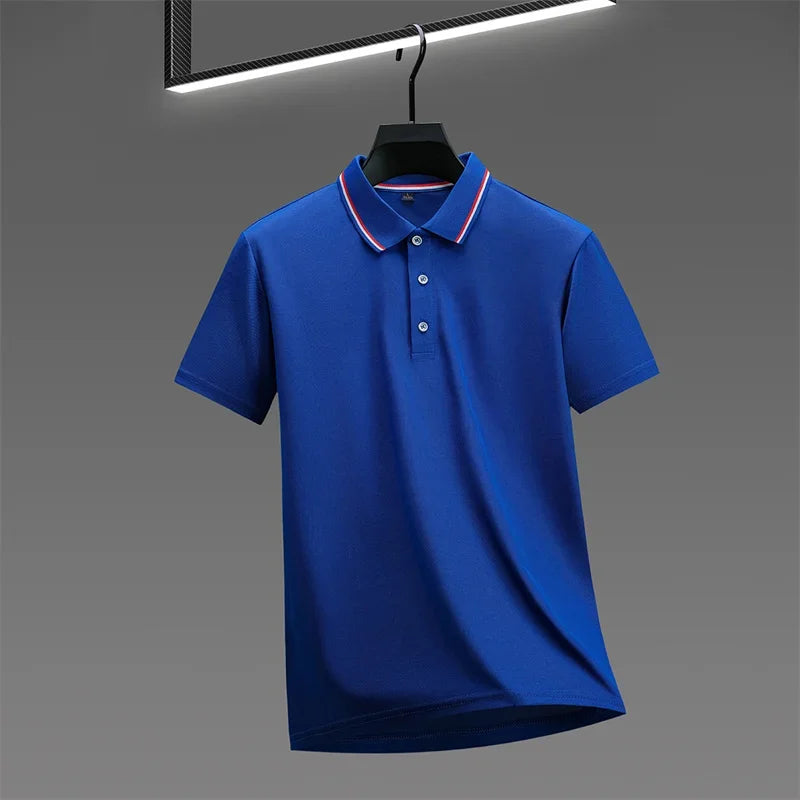 2025 Men’s Solid‑Color Polo Shirt – Summer Casual Short‑Sleeve Fashion Top | Comfortable & Versatile