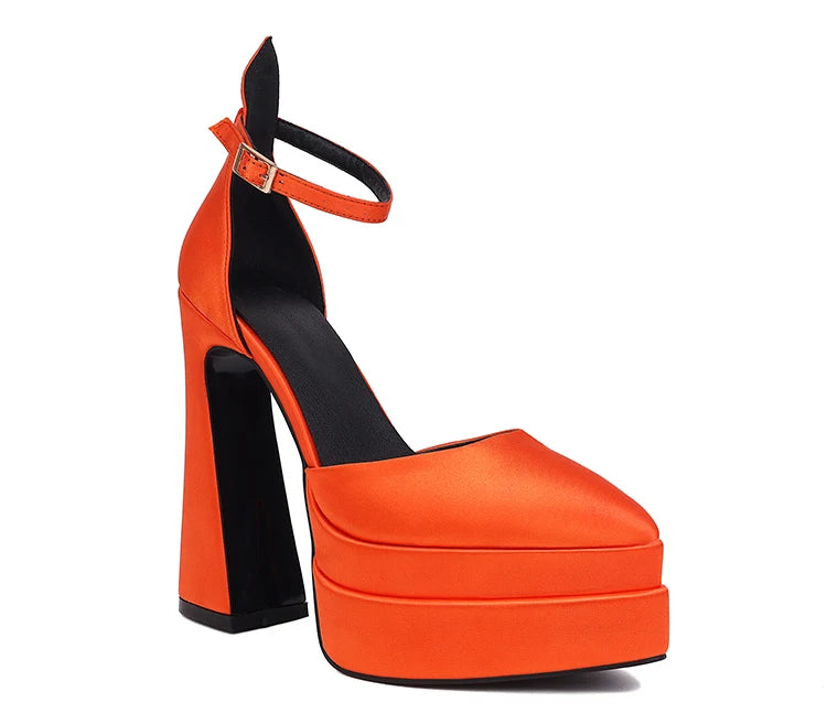 Women’s Ultra‑High Chunky Heel Catwalk Sandals