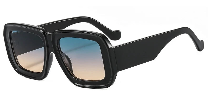 Fashion Square Sunglasses Women Luxury Vintage Big Frame Gradient Lenses Sun Glasses Female Popular Trends Shades UV400