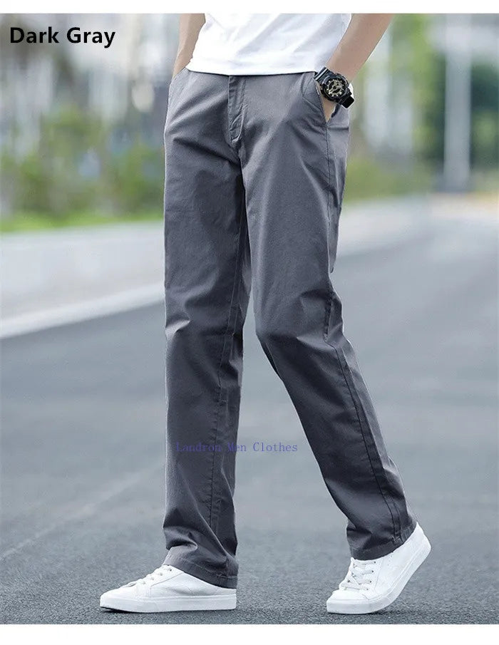 Plus‑Size Summer Chino Pants
