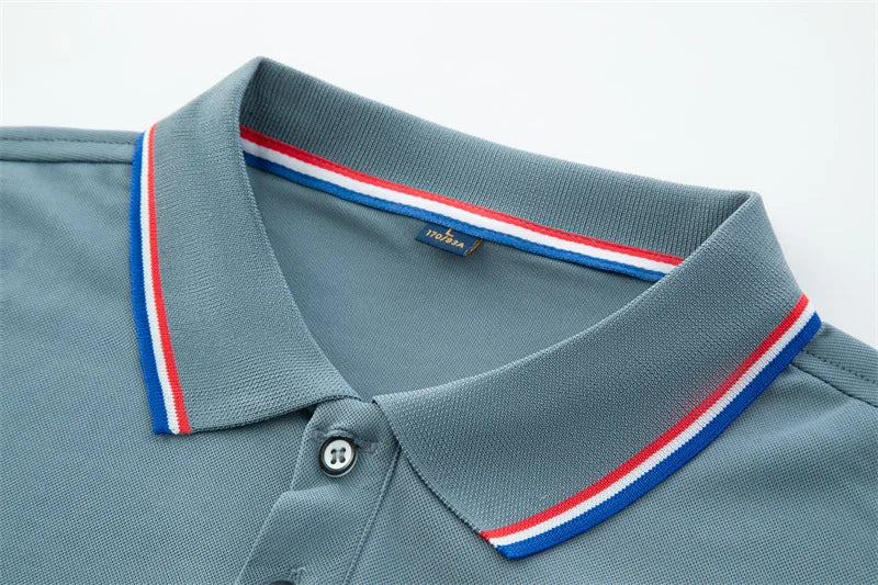 2025 Men’s Solid‑Color Polo Shirt – Summer Casual Short‑Sleeve Fashion Top | Comfortable & Versatile