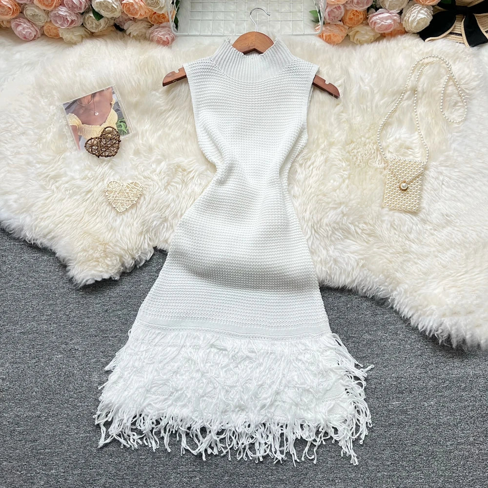 YuooMuoo 2026 Summer Sexy Openwork Stitching Dress — Sleeveless Bodycon Korean‑Style Party & Beach Vestidos