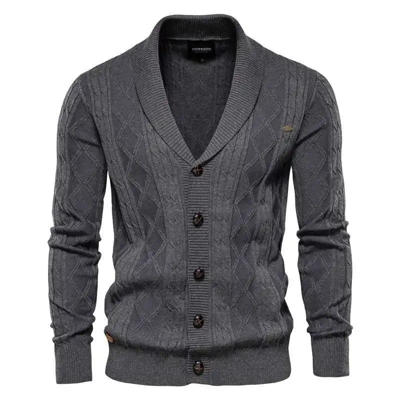 Retro V‑Neck Sweater Jacket for Spring & Autumn