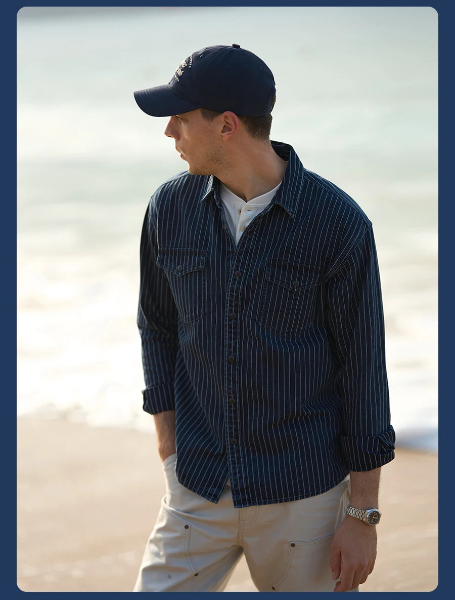 SIMWOOD Oversize Denim Shirt