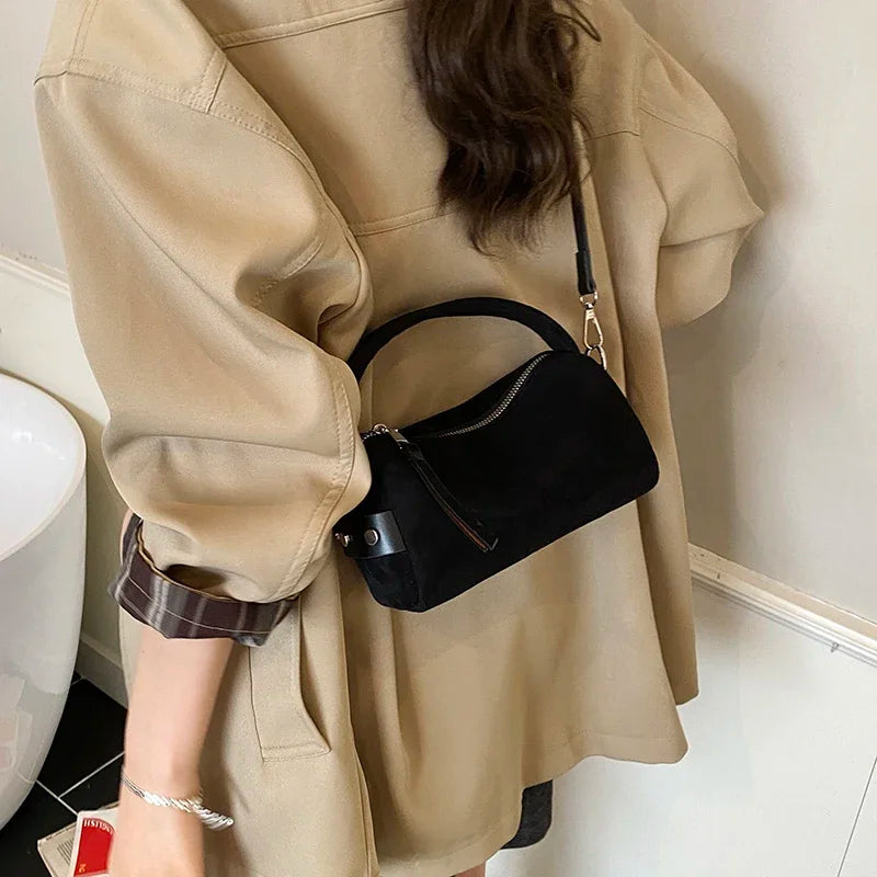 Fashionable Retro Mini PU Leather Shoulder Bags for Women Bucket Crossbody Bag 2026 Winter Luxury Designer Purses and Handbags