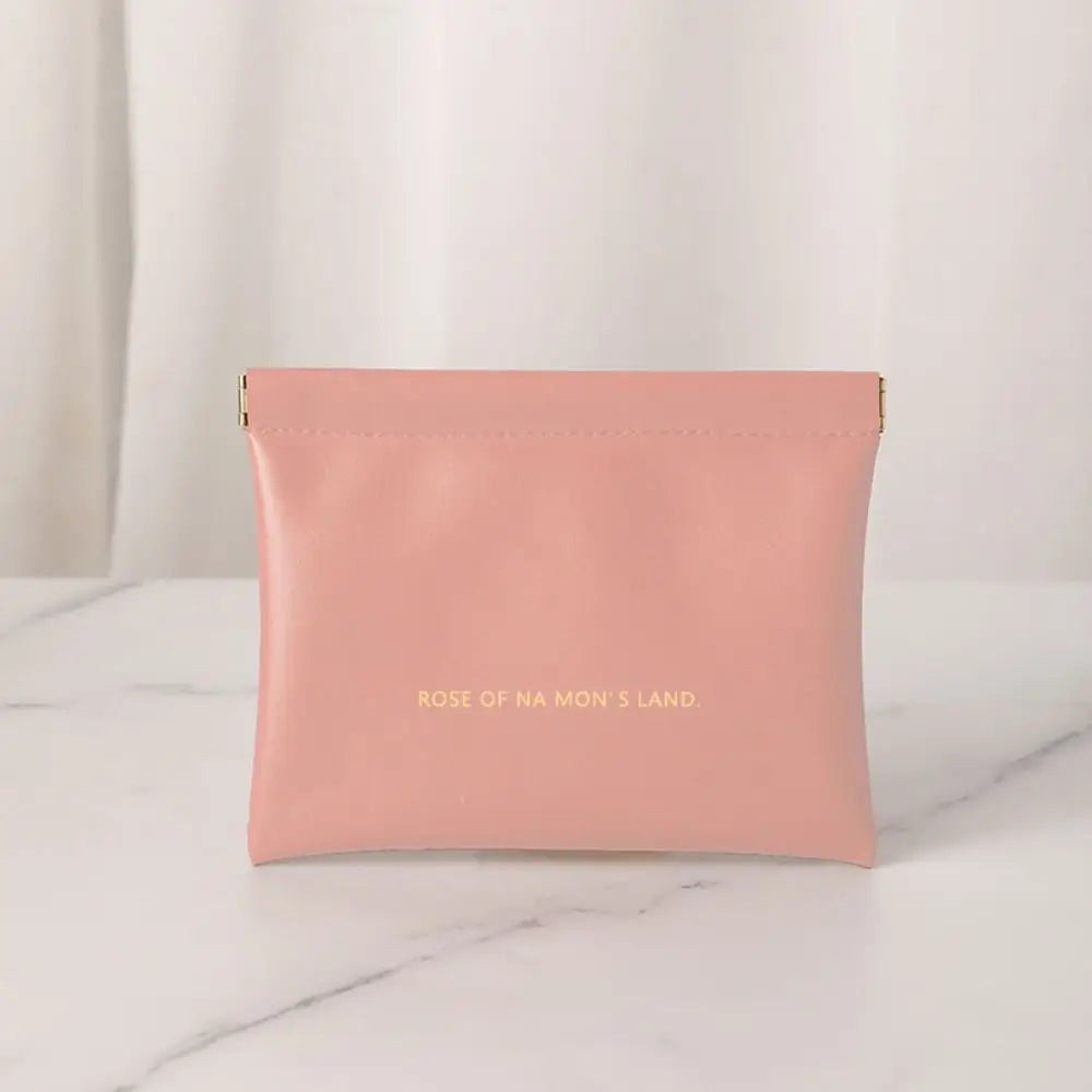 Fashion Simple Lipstick Makeup Bag – Portable Mini PU Cosmetic Organizer & Travel Storage Pouch