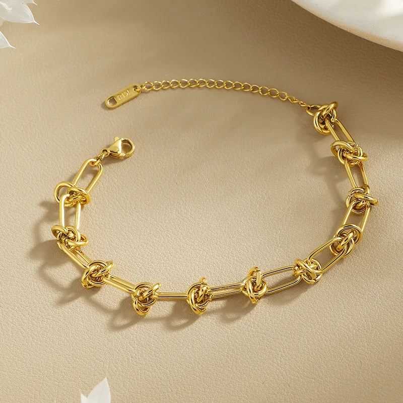 316L Stainless Steel Woman Bracelet New Style Gold Color Rust Proof Bracelets Women Stylish Girls Jewelry Drop Shipping