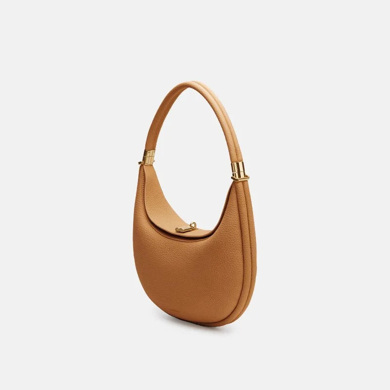 Light Luxury High-end Crescent Bags Fashion Brand Designer Commuter Handbag High-quality Genuine Leather Versatile Shoulder Bags