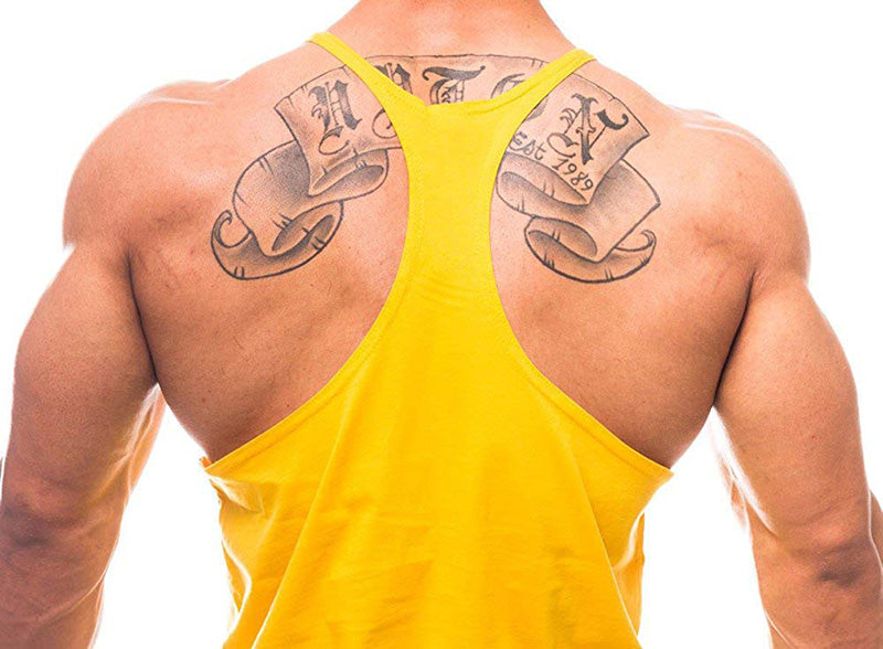 Men’s Bodybuilding Y‑Back Tank Top – Cotton Breathable Gym Muscle Vest, Fitness Workout Sleeveless Shirt