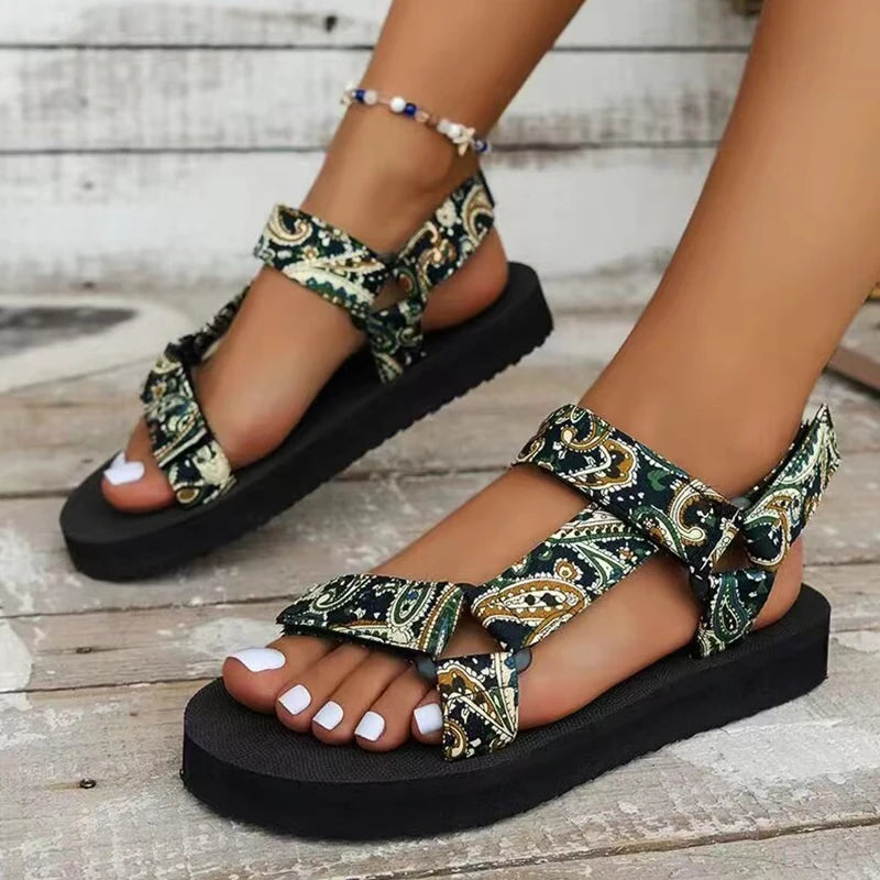 Summer Flat Hemp Rope Sandals Women — All‑Match Beach Slip‑On Casual Slippers Large Size
