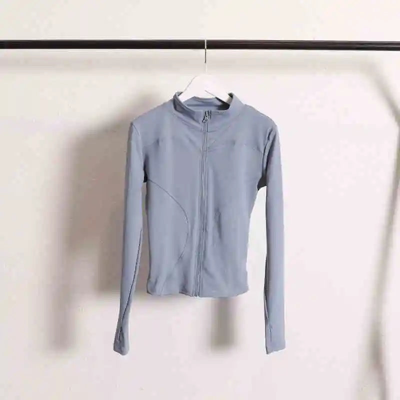Gym Clothing Long Sleeve Running Fitness Yoga Top Wear Women Zipper Sports Jacket for Women