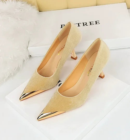 BIGTREE Sexy Pointed‑Toe Pumps