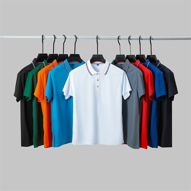 2025 Men’s Solid‑Color Polo Shirt – Summer Casual Short‑Sleeve Fashion Top | Comfortable & Versatile