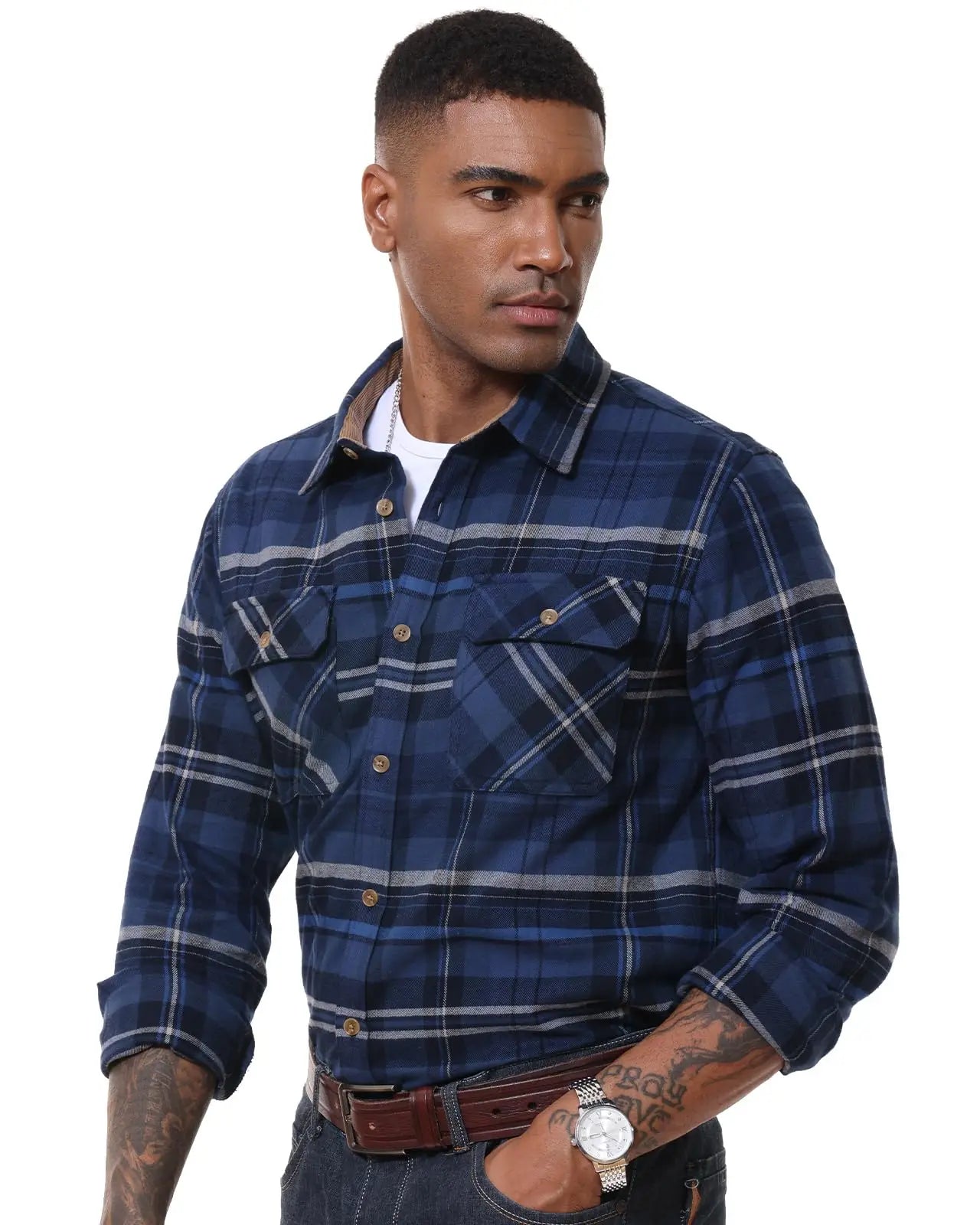 MAGCOMSEN Men’s Flannel Shirt