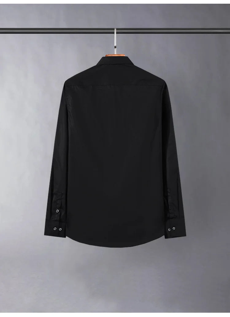 Slim‑Fit Silk Dress Shirt