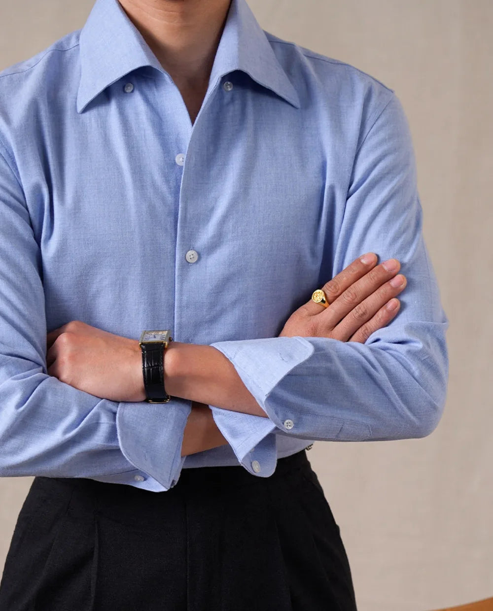 100% Cotton Blend Business Formal Men Shirts Italian Style One-Piece Collar Long Sleeve Shirt Men 2026 Casual Camiseta Masculina