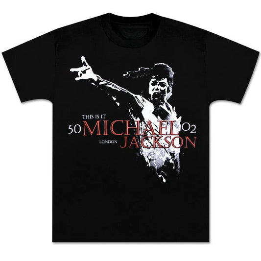 Michael Jackson This Is It Scream T-Shirt Cotton Graphic Tee Men Women Summer Streetwear