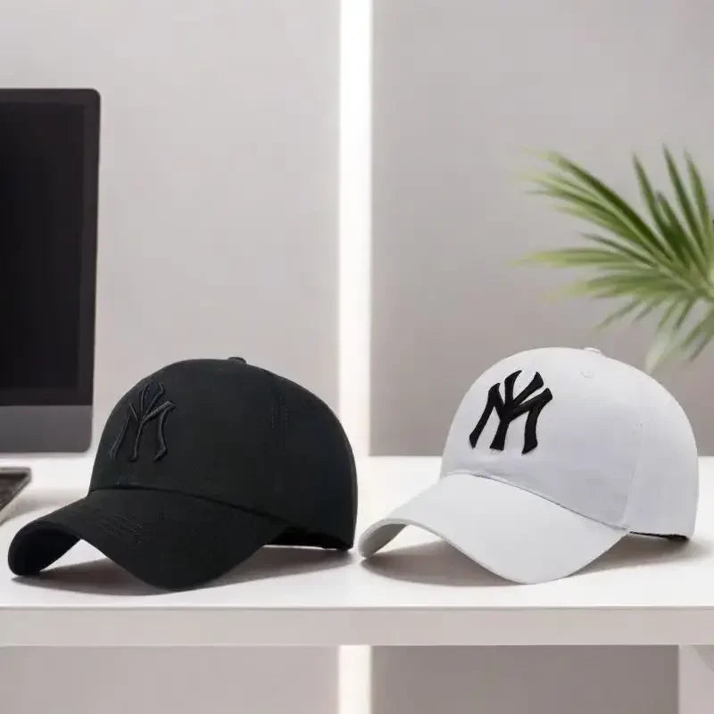 Trendy Embroidered Letter Baseball Cap Korean Fashion Summer Sun Hat Adjustable for Women Men Outdoor Casual Wear