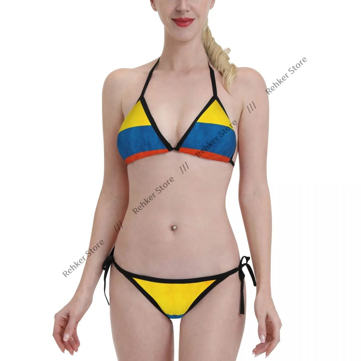 Colombia Flag Bikini Set
