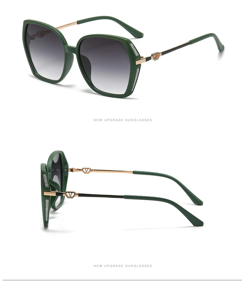 Fashion Large Frame Square Sunglasses Women Trendy Style Sun Glasses For Lady Shades Gradient Oculos UV400 Streetwear Eyewear