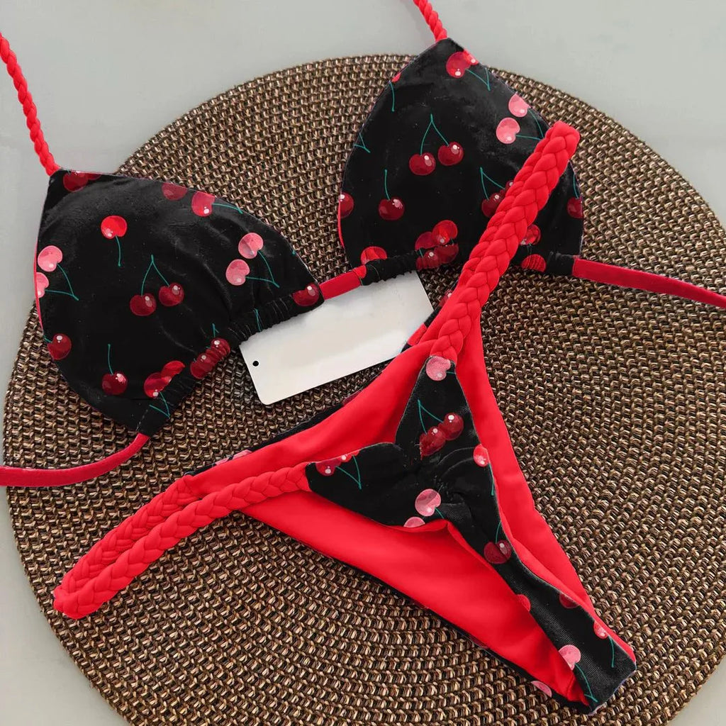 Women’s Sexy Brazilian Push‑Up Bikini – Two‑Piece Swimsuit E045 Summer Beachwear