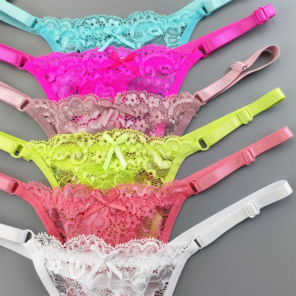 5‑Pack Lace Adjustable Thongs