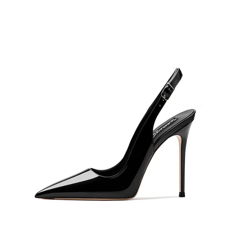 super high‑heel slingback pumps