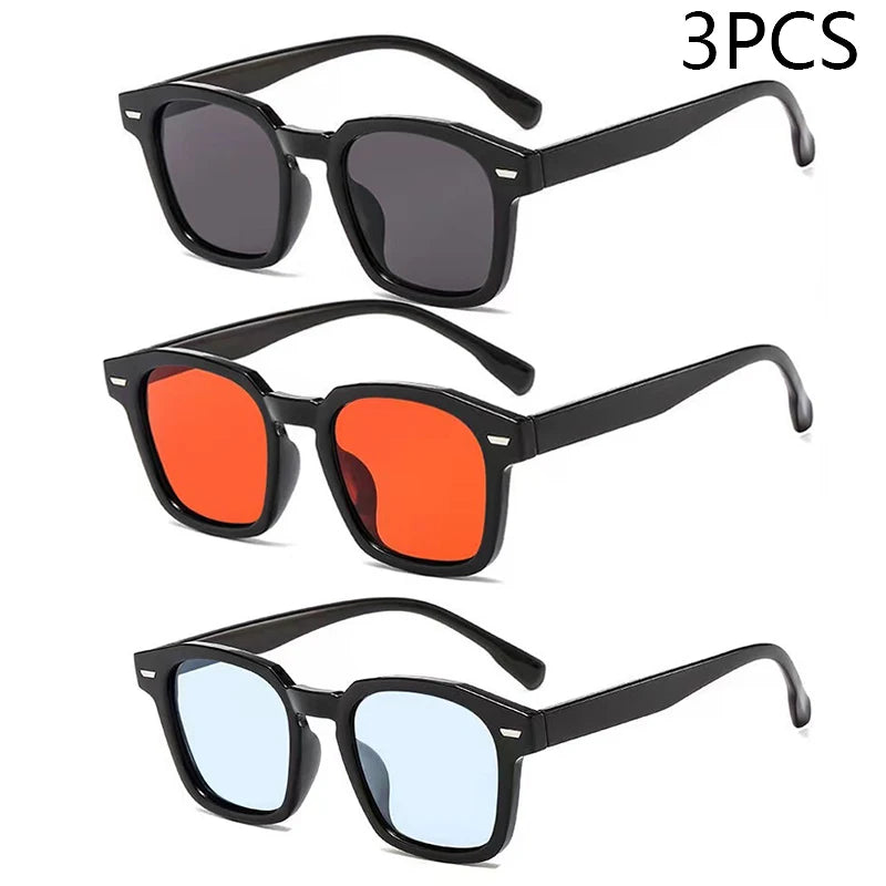 New Unisex Rectangle Vintage Sunglasses 2023 Fashion Design Retro Sun Glasses Female Lady Eyeglass Cat Eye Casual Goggles UV400