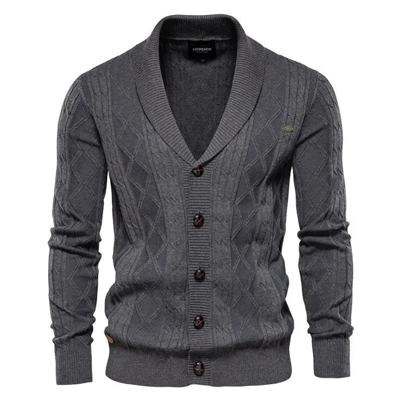 Retro V‑Neck Sweater Jacket for Spring & Autumn